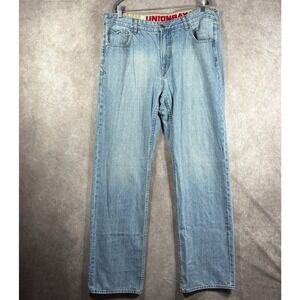 Vintage Y2K Unionbay Jeans Mens 38X34 Blue Medium Wash Denim Straight Leg 90s